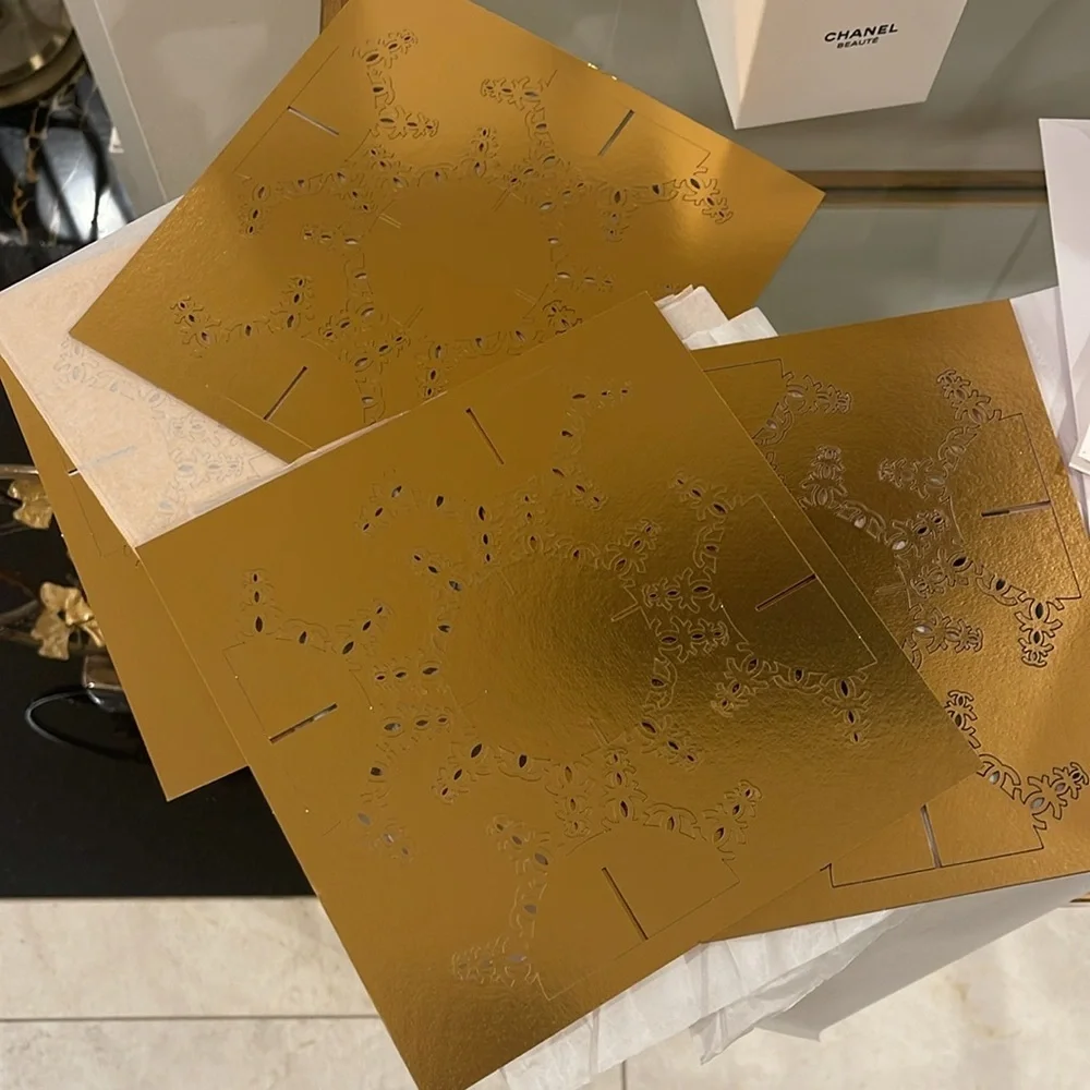 Chanel jumbo Gold snowflake Ornament